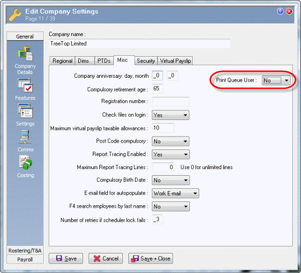 CompSettings - Misc - Print Queue User field (NZ)