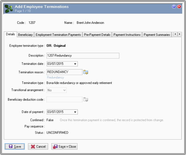 EmpTerm-Details