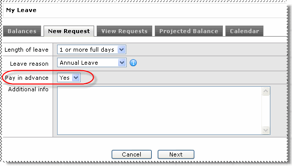 Pay in advance 35