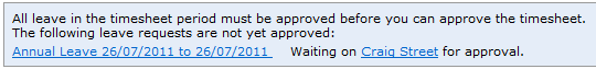 Waiting on message