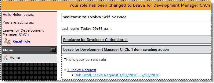 Role Changed