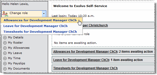Multiple roles