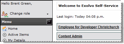 Change Role Content