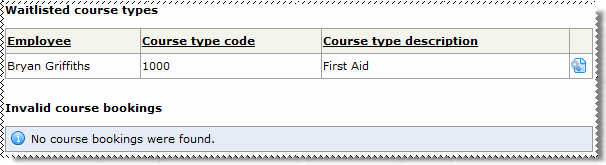 Waitlisted course
