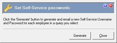 Generate Password for a Group of Employees - Set HR Self-Service Passwords