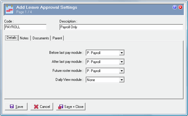 Leave Approval Settings