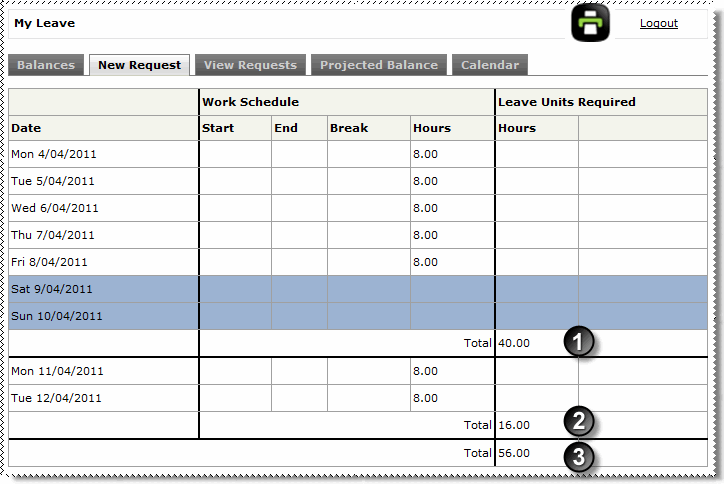 Calendar - Profiled