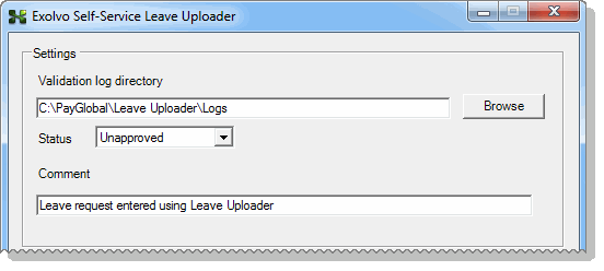 Leave Uploader