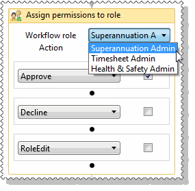 Assign permissions - Superannuation