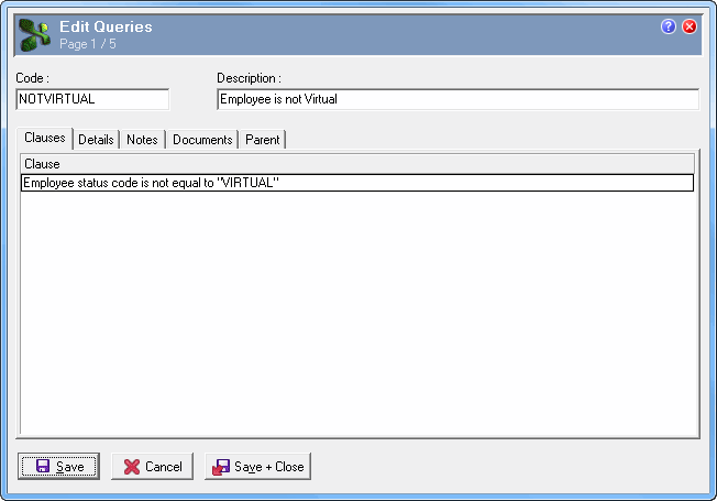 Virtual Query