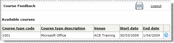 Course Feedback