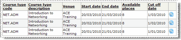 Search Courses