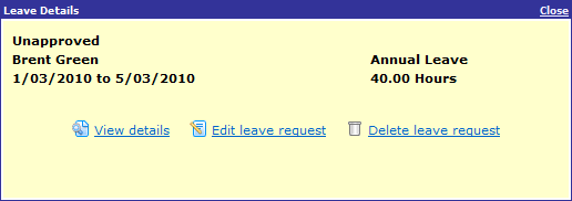 Unapproved popup