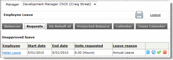 Manager Role Switch Example