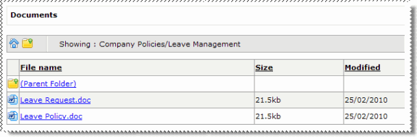 My Documents - Sub-folders & Documents