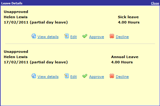 Multiple colour popup