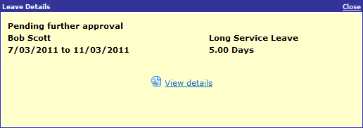 Leave pending further approval