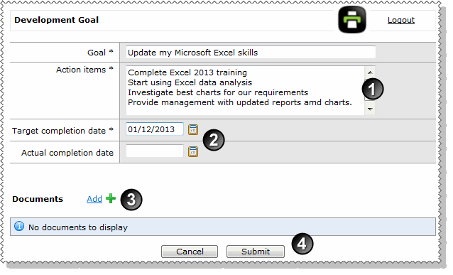Development Goal Manager