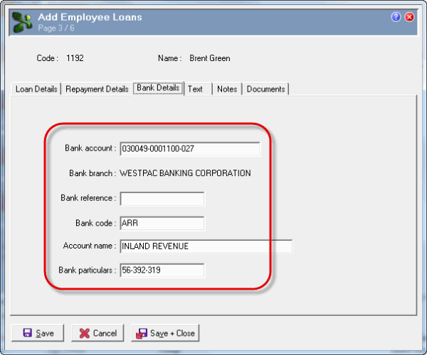 EmployeeLoan-BankDetails-Arrears